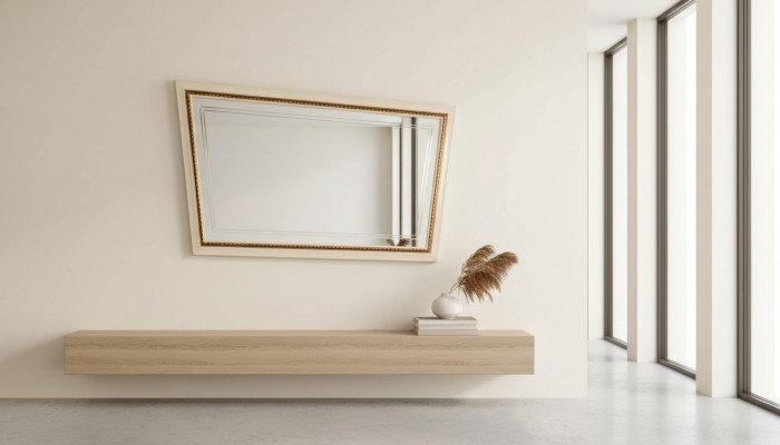 Klassesche Spigel Luxus Konsol Schlofkummer Stil Modern Glas Spigel Mauer