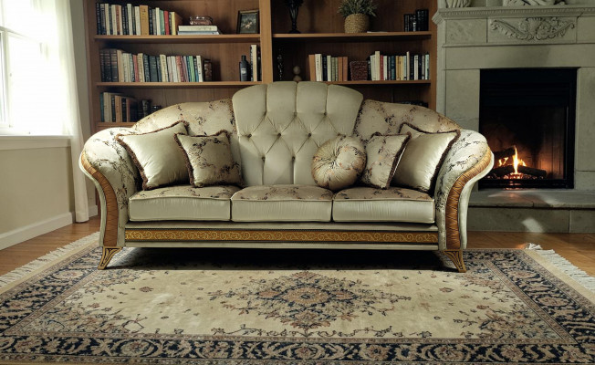 Schlofzofa Sofa 3-Sëtzer Grouss Bettfunktion Schlofzofen Sofaen Couchen arredoclassic