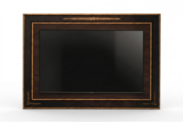 TV-Mauerpaneelverkleedung Holz Barock Luxus RTV Wunnzëmmermauer Fernsehmiwwel