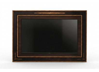 TV-Mauerpaneelverkleedung Holz Barock Luxus RTV Wunnzëmmermauer Fernsehmiwwel