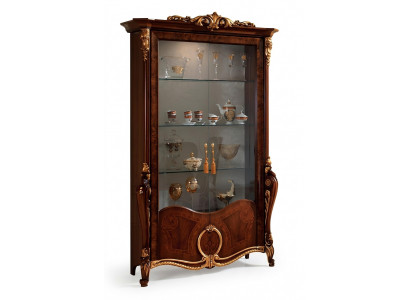 Luxusvitrinnemöbel Wunnzëmmer Schaf Glasvitrinnen Designer Schief Kommode