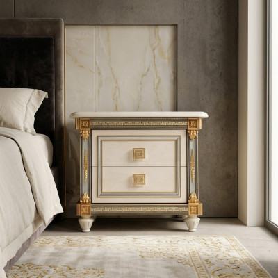 Design Nuetsdësch Bäizell Konsol Schlofzëmmer Luxus Konsolendëscher Italien