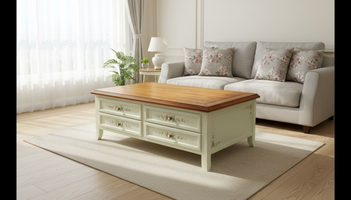Beistell-Dësch Design Canapé-Dëscher Dësch Sofa Holz Wunnzëmmer Miwwelen Nei Wunnzëmmer