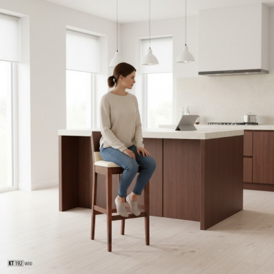Héichstuul Barstill Massiiv Holz Echt Holz Stull Bar Stille Tresen Sesselen Massiv