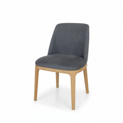 Designstull, Lehnstull, Polsterstill, Lounge Massivholz Textil Holz Sessel Nei