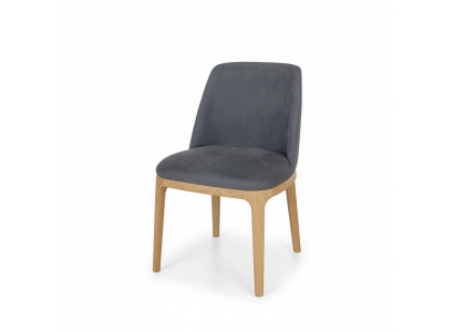 Designstull, Lehnstull, Polsterstill, Lounge Massivholz Textil Holz Sessel Nei