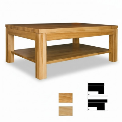 Couchtisch Holzdësch Massivholzdësch Eechtholt Nebendësch Dësch 120x80 Couchtischen