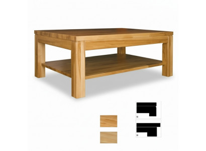 Couchtisch Holzdësch Massivholzdësch Eechtholt Nebendësch Dësch 120x80 Couchtischen