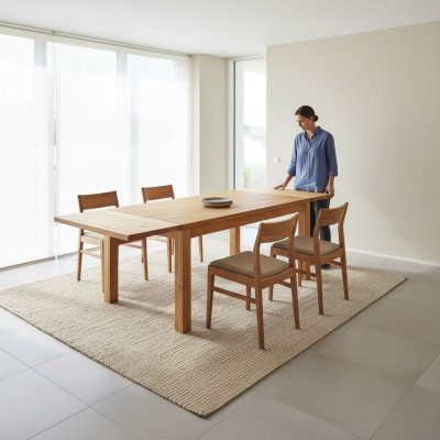 Iessdësch Holz Dëscher Wunn Iesssall Dësch Massivholz 180x90cm Iessdëscher Massiv
