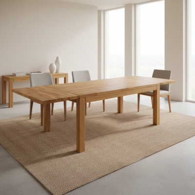 Iessdësch Konferenzdësch Holzdësch Dëscher Dësch Massiv Miwwelen Iesszëmmer 180x90cm