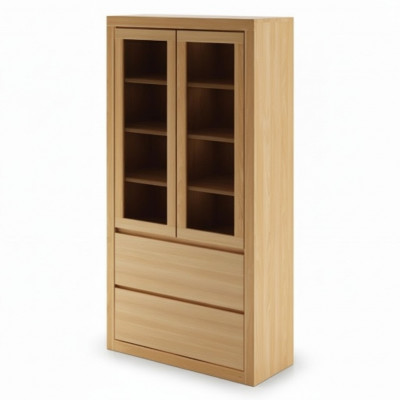 Vitrinn Vitrinnen Schaf Regal Holzschaf System Regaler Wunnzëmmer Glasvitrinn