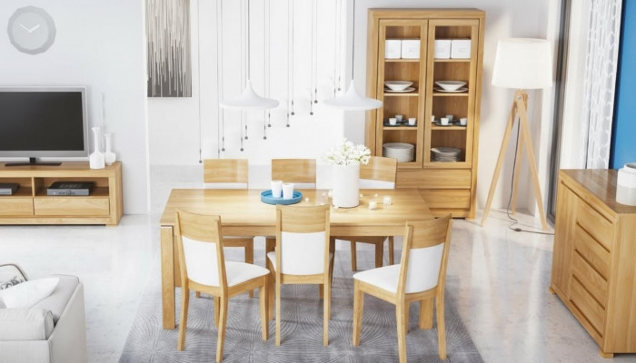Iessdësch Holz Still 6x Lenstull Grupp Iesszëmmer Set Stull Set Dësch Nei Garnitur