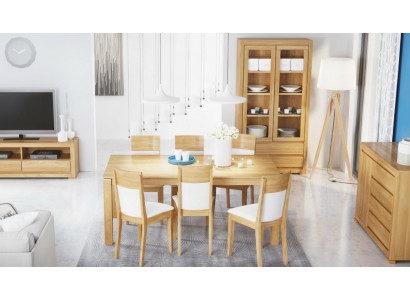 Iessdësch Holz Still 6x Lenstull Grupp Iesszëmmer Set Stull Set Dësch Nei Garnitur
