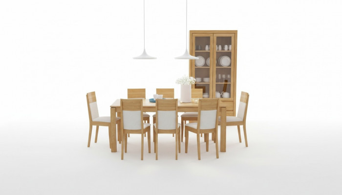 Iessdësch Holz Dëscher Wunn Iess Zëmmer Dësch 180x90cm Massiv Massivholz Iessdëscher