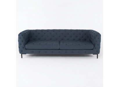 Groue Moderne 3-Sëtzer Chesterfield Wunnzëmmer Stilvoll Canapé