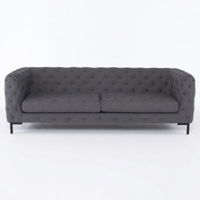 Gro Stull Chesterfield 3-Plaz Luxus Wunnzëmmer Canapé