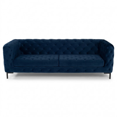Stilvollen Bloen Chesterfield 3-Sëtzer Wunnzëmmer Luxus Couch