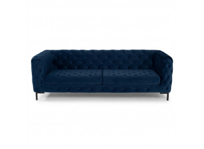 Stilvollen Bloen Chesterfield 3-Sëtzer Wunnzëmmer Luxus Couch