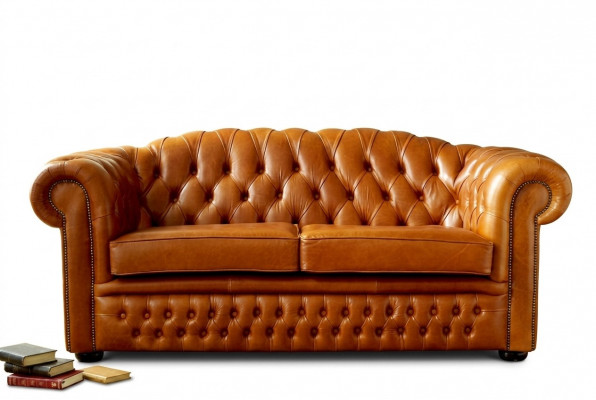Chesterfield Sofa Canapé Polster Stoff Lieder Couchen Bruen Garnitur 3 Sëtzer
