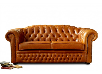 Chesterfield Sofa Canapé Polster Stoff Lieder Couchen Bruen Garnitur 3 Sëtzer