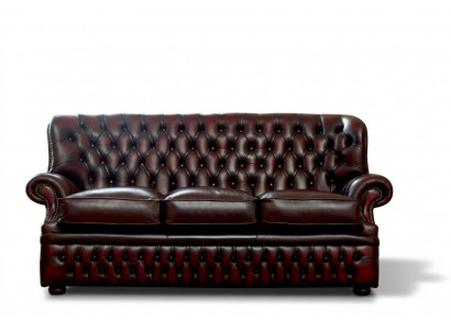 Brongen Chesterfield 3-Sëtzer am antike Stil Designer Stotzëmmer Couch