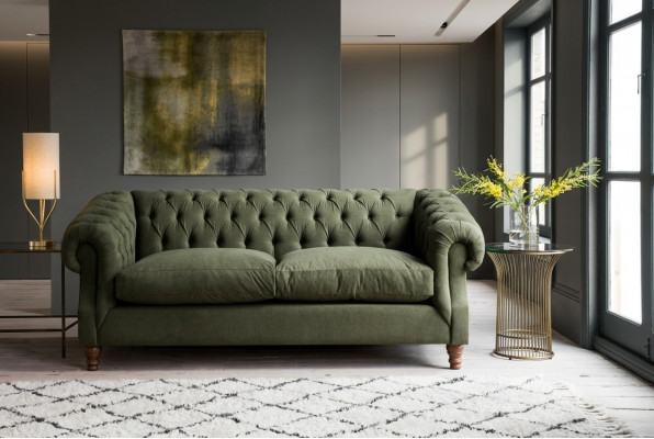 Wunnzëmmer Canapé # Luxus Couch # Polster Designer Klassiker Miwwelen
