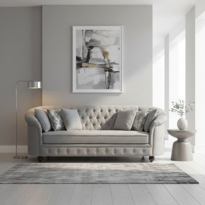 Chesterfield Sofa Couch Polster Stoff Lieder Canapéë Polster Garnitur 3-Sëtzern