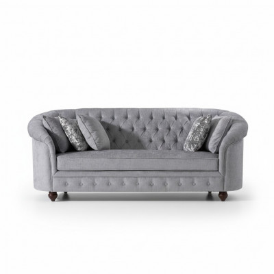 Chesterfield Sofa Couch Polster Stoff Lieder Canapéë Polster Garnitur 3-Sëtzern