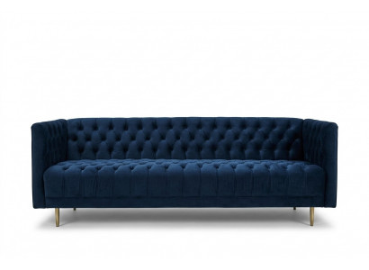 Chesterfield Sofa Canapé Polster Stoff Lieder Canapéen Polster Garnitur 4 Sëtzer