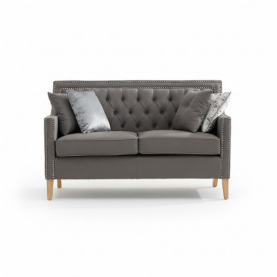 Chesterfield Sofa Couchen Polster Garnitur Couch Polster Stoff 2 Sëtz.