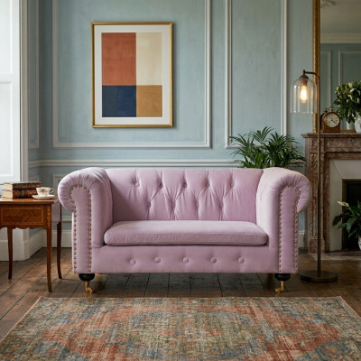 Rout Chesterfield Sofa Canapé Polster Stoff Lieder Canapéë Polster Garnitur Neien