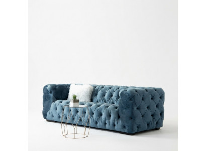 Chesterfield 3-Sëtz Moderne Luxus Couch Designer Wunnzëmmer Dräisëtzer