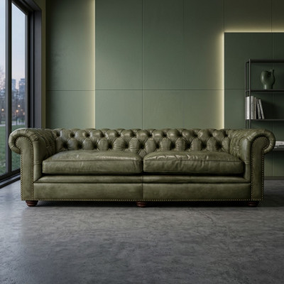 Elegant Wäizëmmer Couch Véiersëtzer Chesterfield Lieder Stoff Couches Sofa Neit