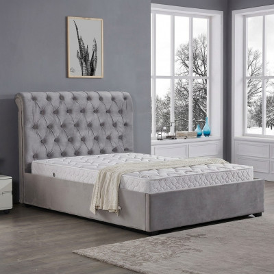 Kinnektlecht Bachelor-Schlofkummerbett Këssen Better Chesterfield Design Stoff