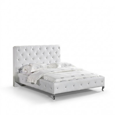 Chesterfield Bett Design Schlofkummer Englesch Better 140x200cm Textil Polster.