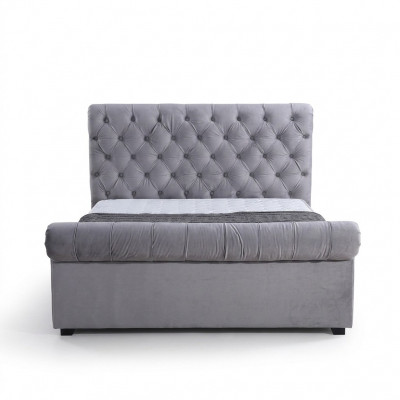 Design Chesterfield-Bett Textilpolster Lieder Hotelbetter Schlofkummer Neien Samt.