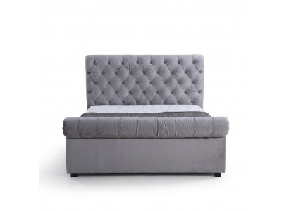 Design Chesterfield-Bett Textilpolster Lieder Hotelbetter Schlofkummer Neien Samt.