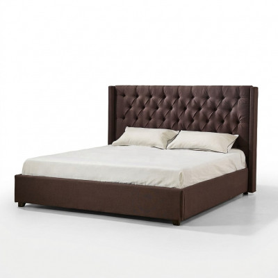 Schlofzëmmer Bett 200x200cm Gepolstert Better Chesterfield Textilstoff