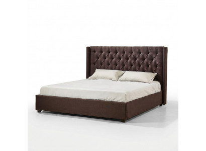 Schlofzëmmer Bett 200x200cm Gepolstert Better Chesterfield Textilstoff
