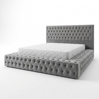 Chesterfield Grousst Bett Grouss Kappdësch Better Polster Hotel Samt Gro Stoff Oueren