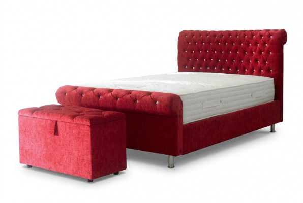 Chesterfield Hotel Duebel Lieder Bett Schlofkummer Polster Luxus Better 200x200cm