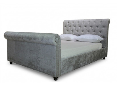 Design Chesterfield Bett Textil Samt Polster Lieder Hotel Better Schlofkummer Nei