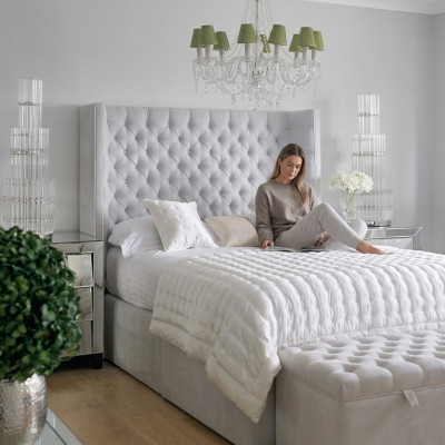 Chesterfield Design Bett Schlofkummer Textil Lieder Samt Polster Hotel Better