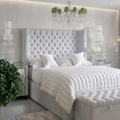 Chesterfield Design Bett Schlofkummer Textil Lieder Samt Polster Hotel Better