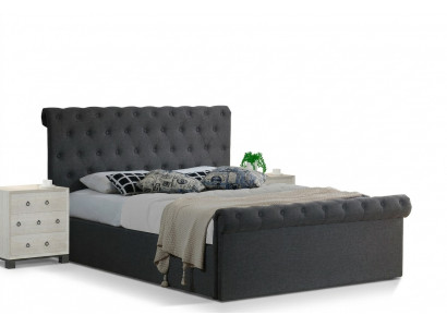 Chesterfield klassescht Design Bett Polster Better Textil 140x200cm