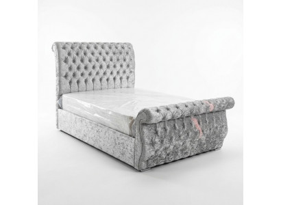 Samt Samt Chesterfield Design Bett Klassesch Bettgestell Polster Better Neien