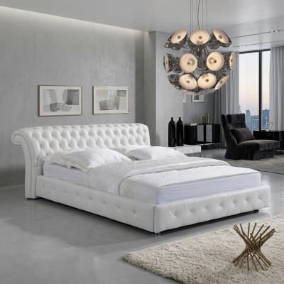Chesterfield Designer Bett Schlofzimmer Textil Lieder Polster 140/160/180/200 cm