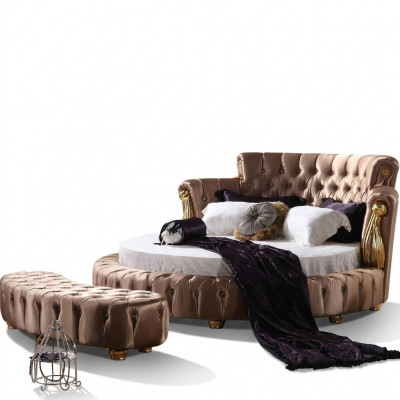 Ronne Bett Chesterfield Designer Ronne Better Schlofzëmmer Textil Lieder