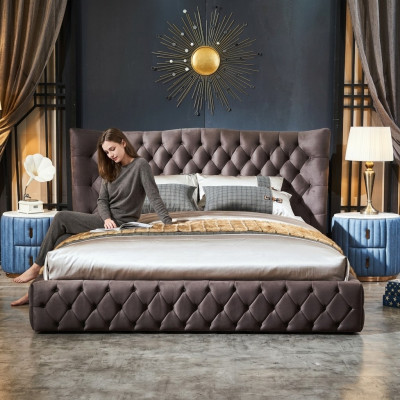 Brong Chesterfield Bett Schlofkummer Textil Better Samett Grouss Hotel Better