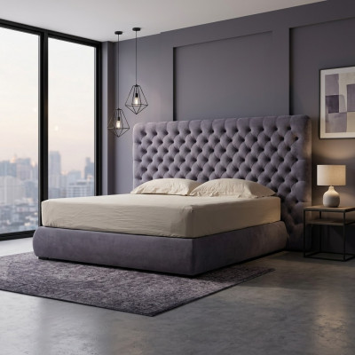 Bett Këssen Design Luxus Duebel Hotel Better Zëmmer Chesterfield Gro Samt Nei